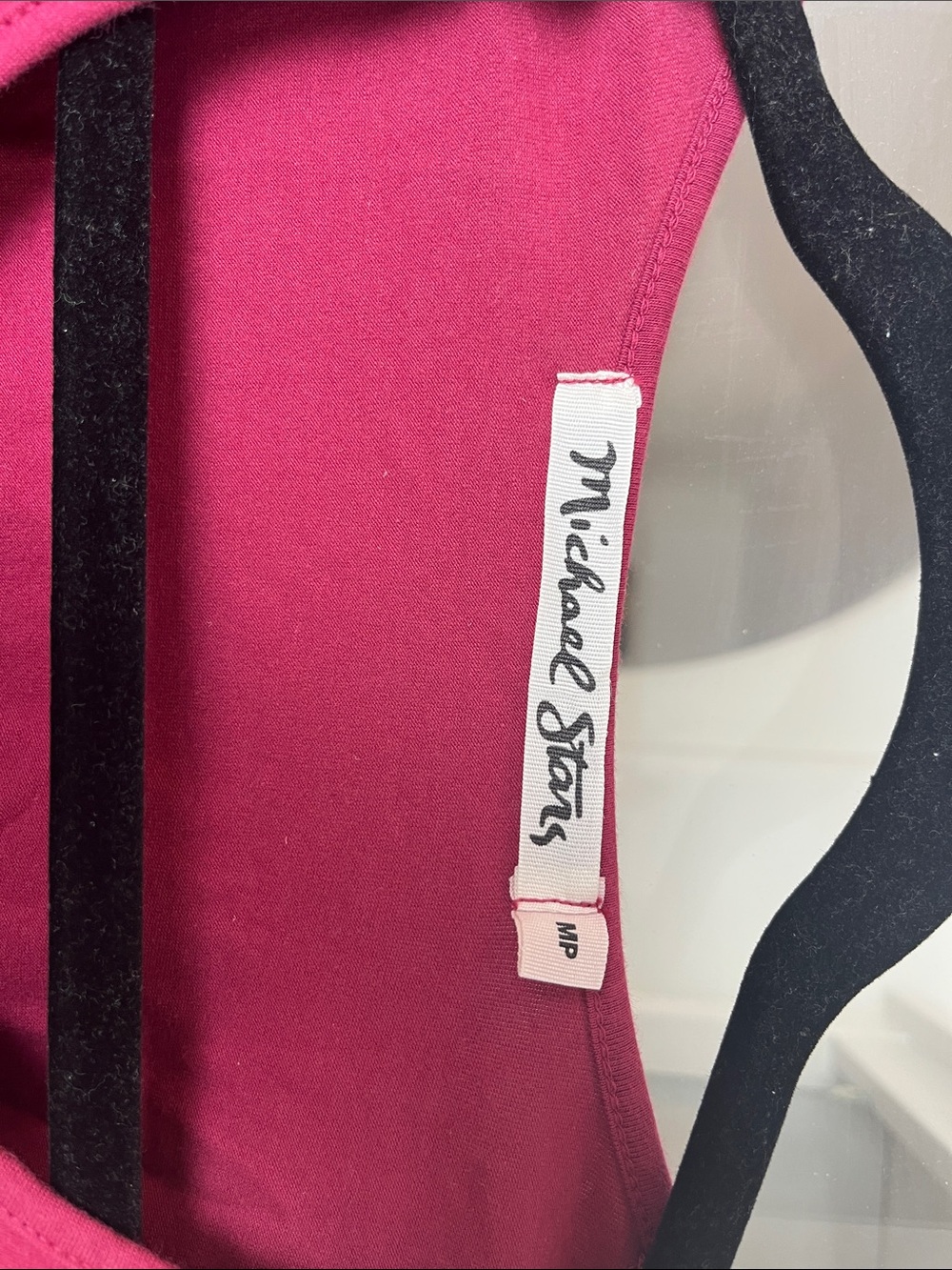 Michael Stars Raspberry Scoop-Neck Ruched Midi Dress - Picture 3 of 4